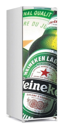 Adesivo De Geladeira Envelopamento Porta Heineken Gelada (ge