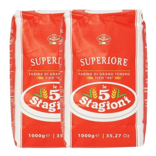 Farinha De Trigo Italiana 00 Le 5 Stagioni Superiore 2kg