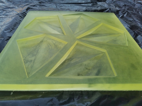 5 Moldes Poliuretano Panel Yeso 3d Triangulo Superesistente Triagulos