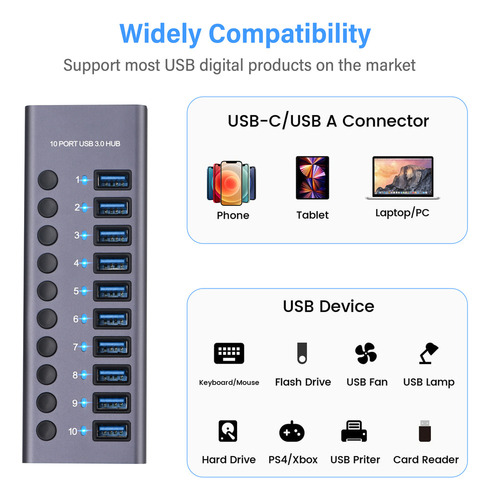 Estación De Acoplamiento, Conexión Flash Con Conector Usb, D