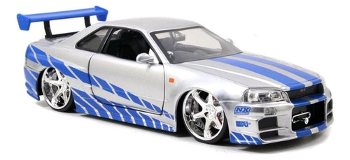 Jada Toys Fast & Furious Brians 2002 Nissan Skyline R34 Die-