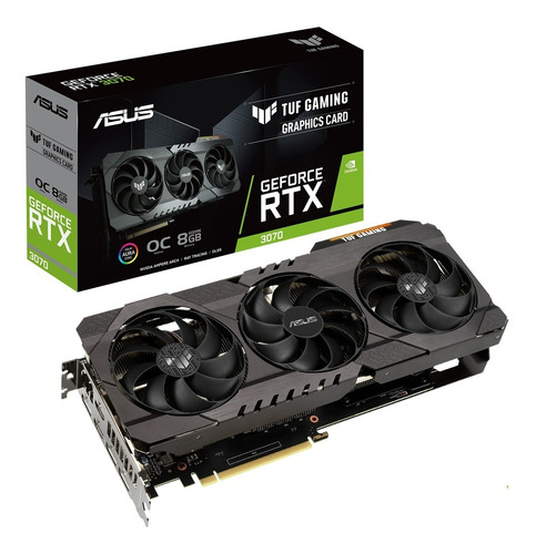 Placa De Video Asus Rtx 3070 Tuf Gaming Oc 8g Nvidia
