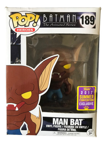 Funko Pop Man Bat #189 - Batman Sa (caja 7/10)