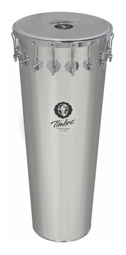 Timbal 14 Pol X 90 Aluminio Polido Cromado Timbra 16 Afinado