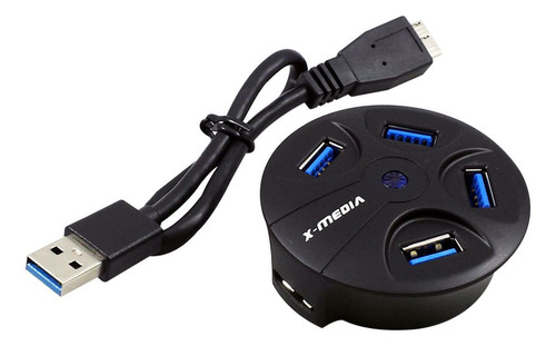 4 Puerto Usb 3.0 Mini Hub Para Pc Sobremesa Portatil