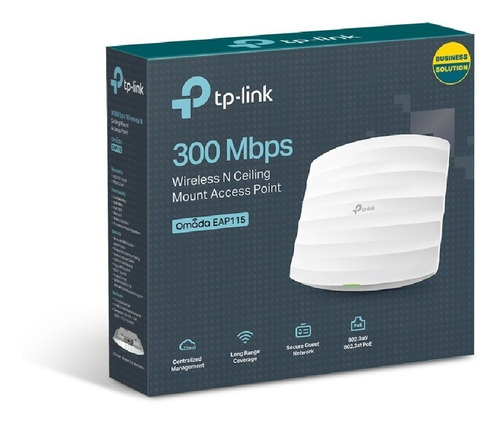 Tp-link Eap115, Acces Point N 300mbps Para Techo Poe Omada