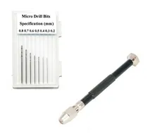 Comprar Mini Taladro Manual Con Micro Mechas Brocas 0,2 A 0,8mm 