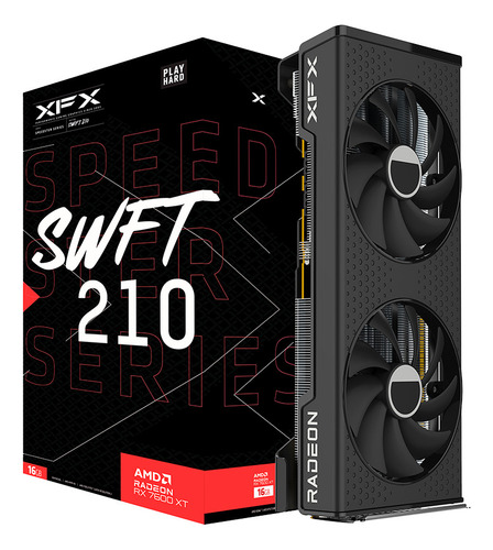 Tarjeta De Vídeo Xfx  Amd Radeon Rx 7600 Xt  Swft 210 16gb