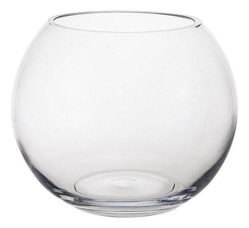Mega Vase Jarron Burbuja 8 X 6.25  Cristal Transparente Base