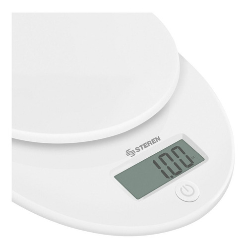 Imagen 4 de 4 de Báscula de cocina digital Steren MED-080 pesa hasta 5kg blanca
