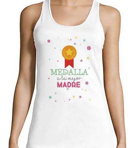 Musculosa Frase Medalla A La Mejor Madre Del Mundo