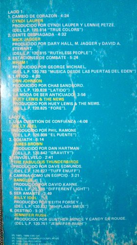 Sol & Rock Internacional Vinilo Lp Compilado 1987 Impecable Estándar