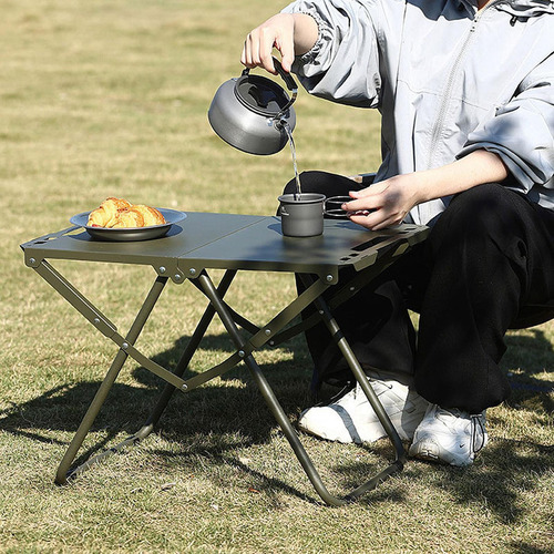 Mesa De Igt Plegable Mesa Al Aire Libre Mesa Plegable Negro