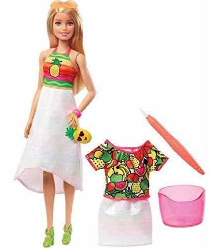 Barbie Crayola Rainbow Fruit Surprise Doll & Fashions