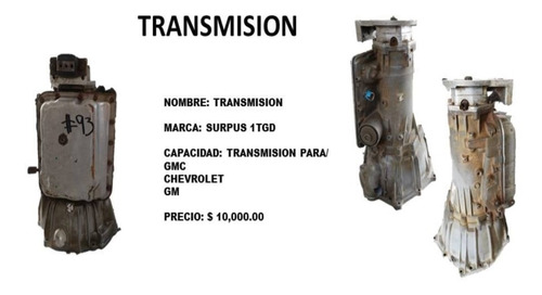 Transmision 4l60 Para Gmc/ Chevrolet Gm