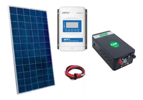 Kit Panel Solar Autonomo Isla 1000wh Diarios Sin Bateria 12v