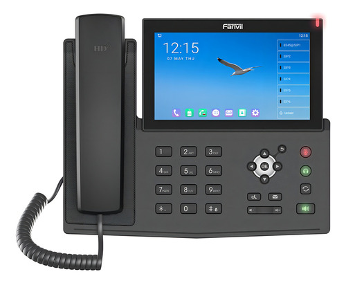 Fanvil X7a Android Voip, Visualización Táctil A Color De 7 Pulgadas, 20 Líneas Sip, 802.11ac Wi-fi, Gigabit Ethernet De Doble Puerto, Adaptador De Corriente No Incluido