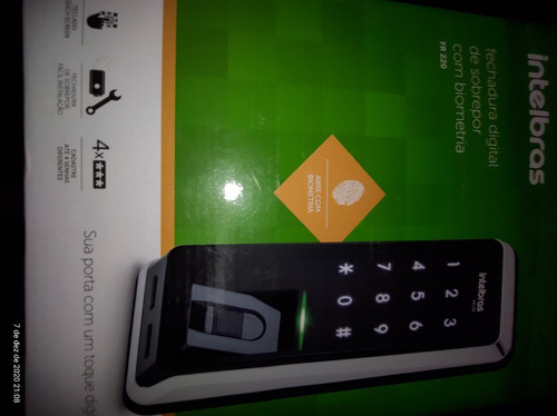 Fechadura Digital Intelbras Com Biometria Fr 220
