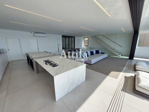 Imagem 15 de 30 de Casa Recém Construída, 6 Suítes, Pier Jet Ski, Enseada - V3350