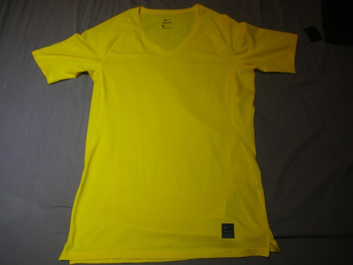 Camiseta Remera Nike Pro Talle L Amarilla Brasil