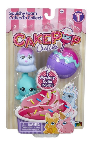 Juguete Squishies Cake Pops Cuties Pack X3 Sorpresa Chupetin