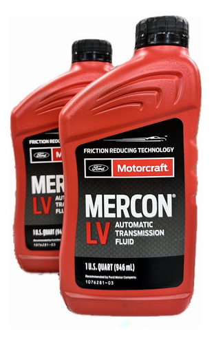 Pack 2 Aceites Transmisión Automática Motorcraft Mercon Lv