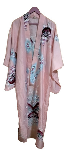 Kimono Japonés Unitalla Original.rosa Nuevo Hasta Xl 