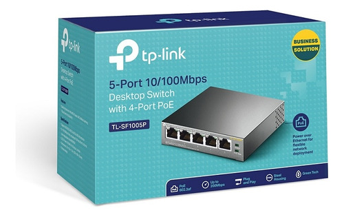 Switch Tp-link Tl-sf1005p 5 Bocas 10/100 Power Over Ethernet