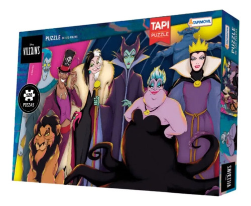 Puzzle Villains Villanos Disney 120 P Tapi - Sharif Express