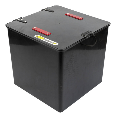 Caja Delivery Reparto Con Estante Negro Plastica Vc