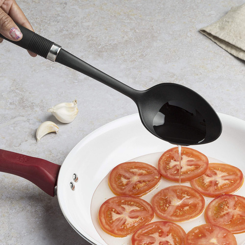 Cuchara Para Servir Antiadherente Negra Utensilios De Cocina