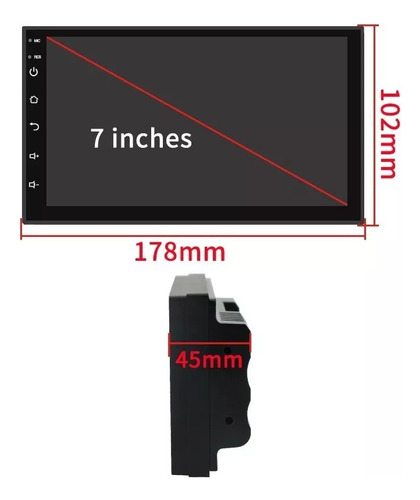 Radio Android 10.1 Gps Bluetooth Wifi 7 + Camara Retroceso