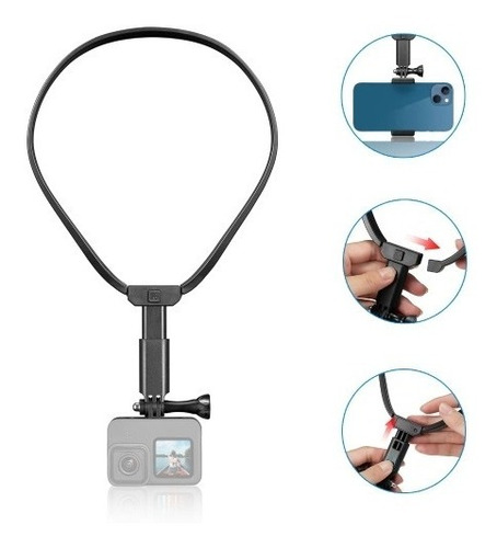 Imagen 2 de 3 de Soporte Selfie Neck Para Gopro - Videoaventura