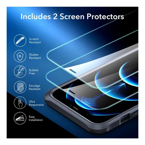 Funda Esr Para iPhone Pro Max Vidrio Templado En Pantalla.