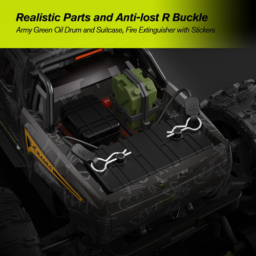 Camión Rc 1/14 Sin Escobillas Velocidad 60 Mph Monster Truck Color Personaje