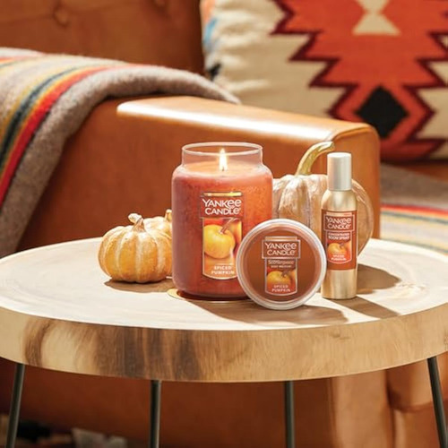 Yankee Candle Com Aroma De Abóbora Temperada, Clássico De 22