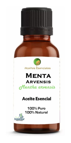 Aceite Esencial De Menta Arvensis 100% Natural 100%puro 30ml