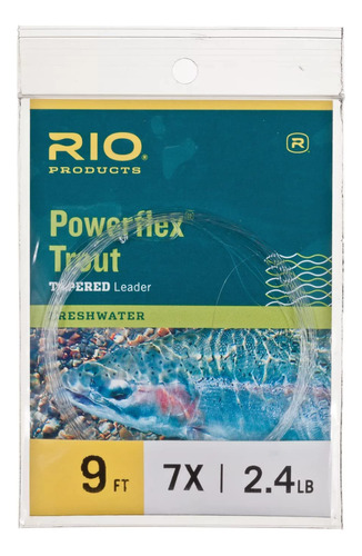 Rio Products Powerflex Trout Leader 9 Pies 4x 6 Unidades