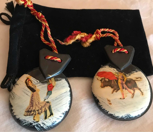 Imagen 4 de 5 de Castañuelas Españolas Para Niños - Pequeñas- Plastico Duro-