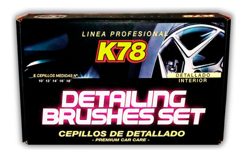 Set De Cepillos De Detallado, Premium Car Detailing K78