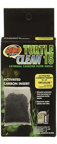 (3 Unidades) Zoo Med Turtle Clean 15 Insertos De Carbón Acti
