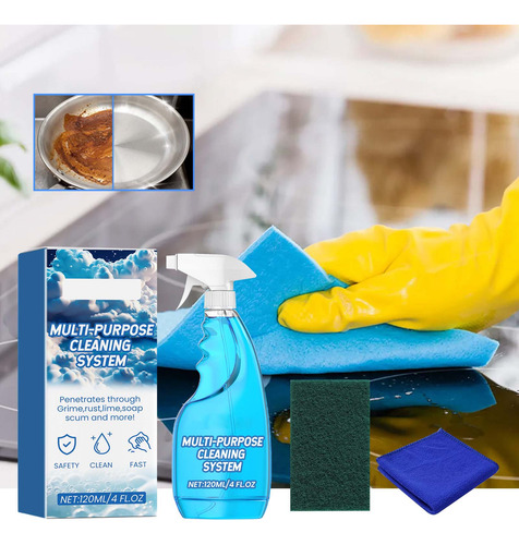 Limpiador Multiusos En Aerosol Y De 120 Ml, Espuma Limpiador