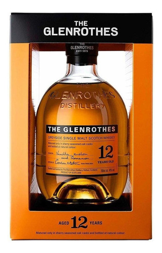 Paquete De 3 Whisky Glenrothes Single Malt 12 Años 700 Ml