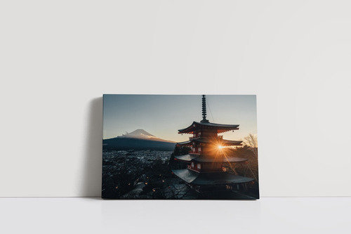 Cuadro Monte Fuji Japón 50x75cm Lienzo - Canvas