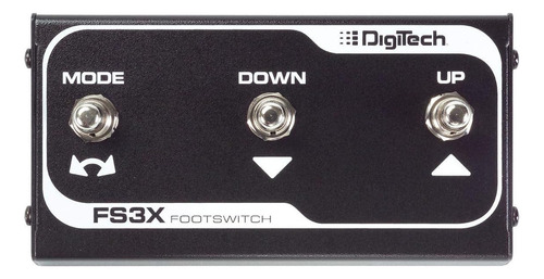 Digitech Fs3x Interruptor De Pie De Tres Funciones Color Negro