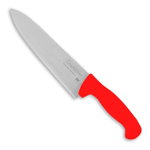 Cuchillo Chef 8 Pulgadas Profesional Caledonia Cache-8 Rb Color Rojo