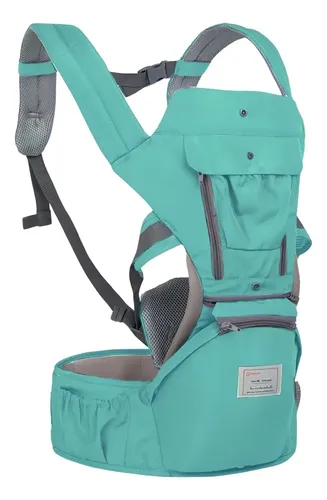 Canguru Ergonômico Aiebao 3 em 1 Verde 12 Posições Tecido Premium