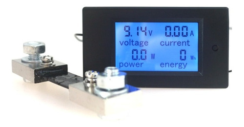Wattímetro Voltímetro Amperímetro 12v 24 Solar Dc 100a Shunt