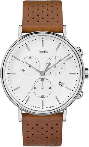 Timex Reloj Fairfield Chrono De 1.614 In Para Hombre, Caja