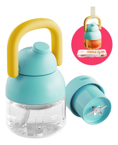 Licuadora Portátil Genérica Ton-ton De Doble Tapa 1200 Ml Az